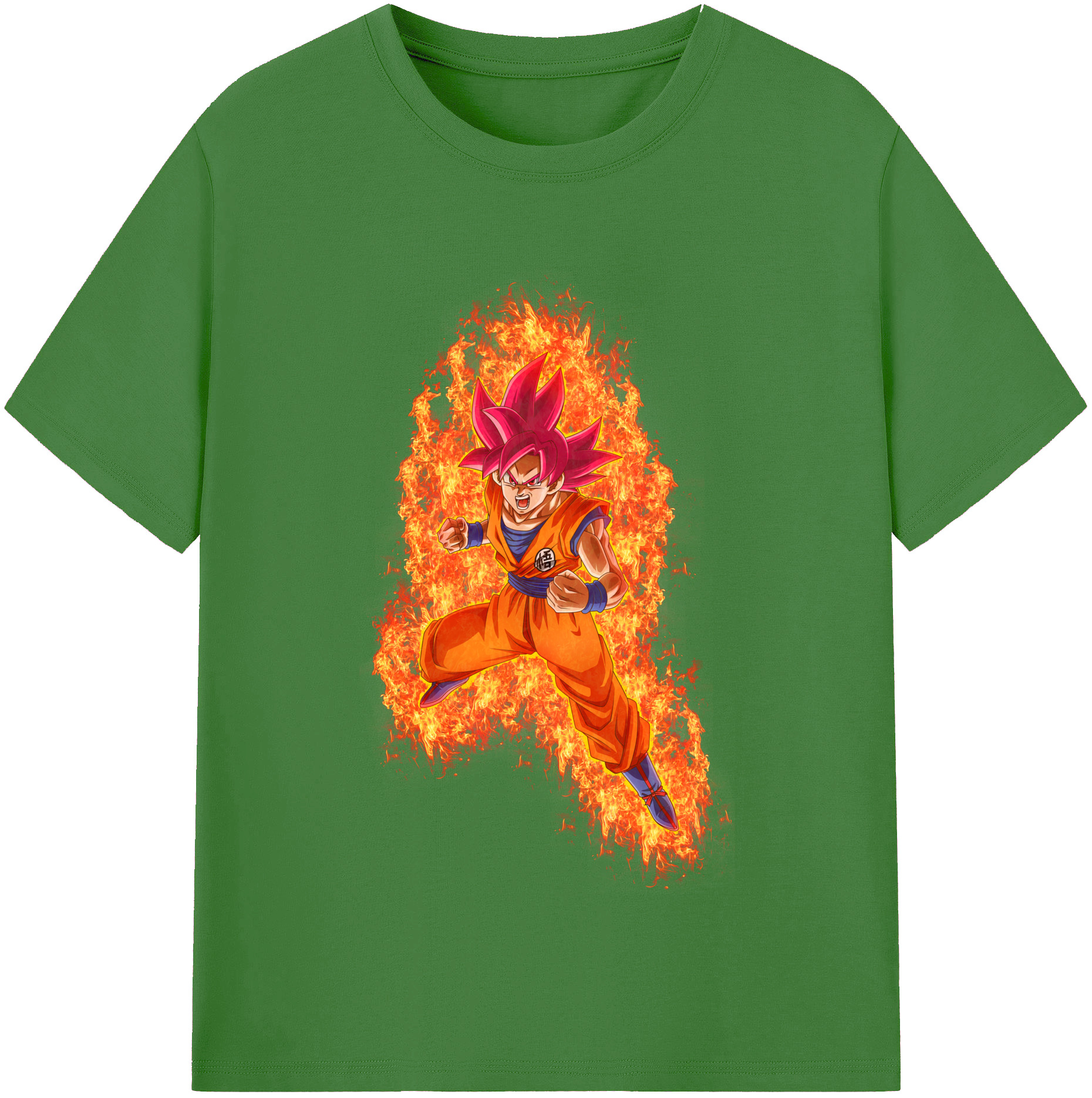 （画像用） ドラゴンボール 孫悟空（そん ごくう）Son Goku カカロット DRAGON BALL Kakarotto レディースカジュアルプリントTシャツ（綿100％）